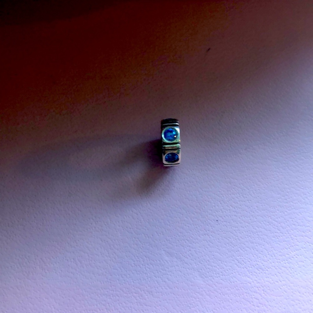 Pandora Spacer Charm- sapphires